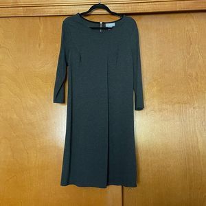 Liz Claiborne Weekend Charcoal Long Sleeve Mini Dress Size Medium